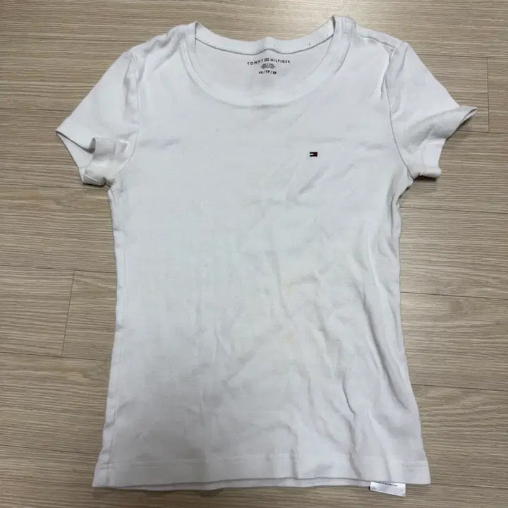 [BUNJANG] Tommy Hilfiger White Short Sleeve T-shirt XS / 타미힐피거 흰색 반팔 티셔츠 XS