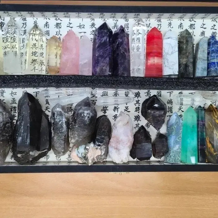 [BUNJANG] Rare Mineral Specimen Collection (20 Types, 37 Pieces) / 희귀광물 원석 포인트 모음(20종 37개)