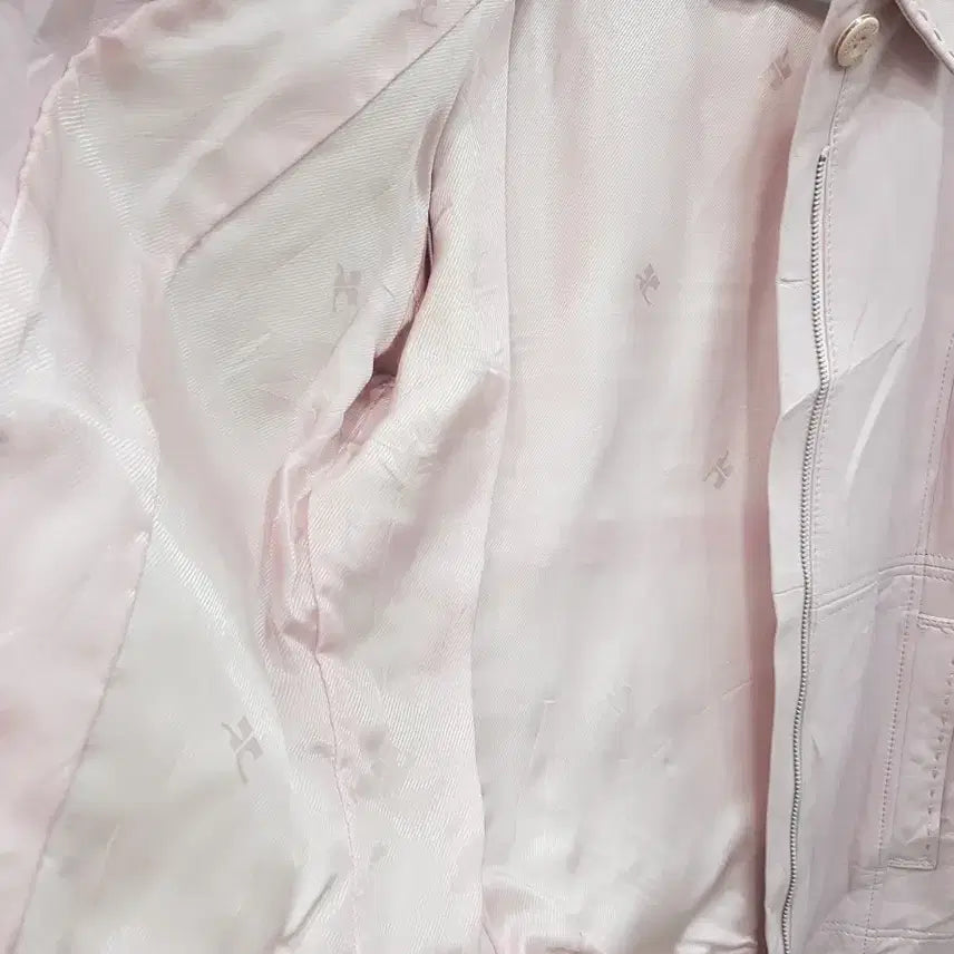 [BUNJANG] Courreges Pink Leather Jacket / Courreges 핑크색 가죽 자켓