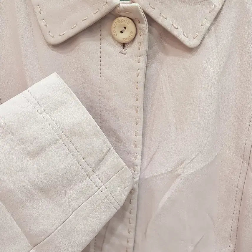 [BUNJANG] Courreges Pink Leather Jacket / Courreges 핑크색 가죽 자켓