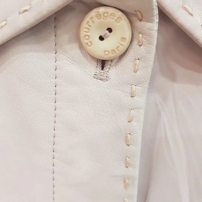 [BUNJANG] Courreges Pink Leather Jacket / Courreges 핑크색 가죽 자켓