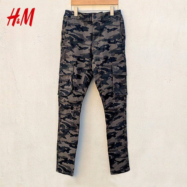 [BUNJANG] H&amp;M Slim Fit Cargo Pants Camouflage / H&amp;M / 카고 팬츠 슬림핏 (Camouflage)