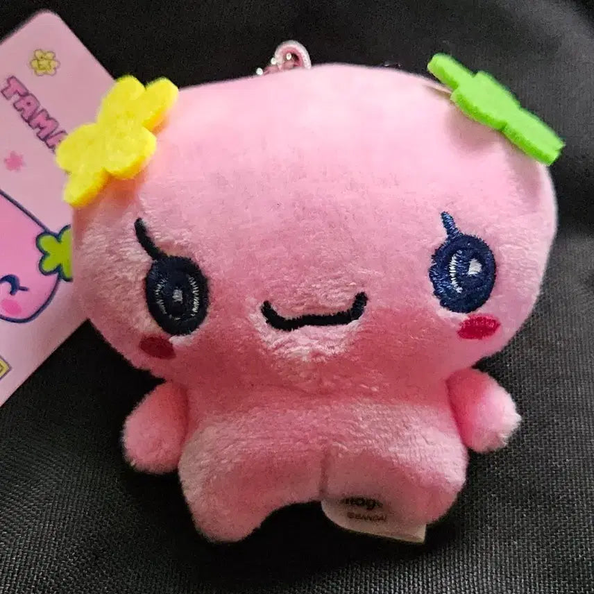 [BUNJANG] Bandai Tamagotchi Pink Doll Keychain / 반다이 타마고치 핑크색 인형 키링
