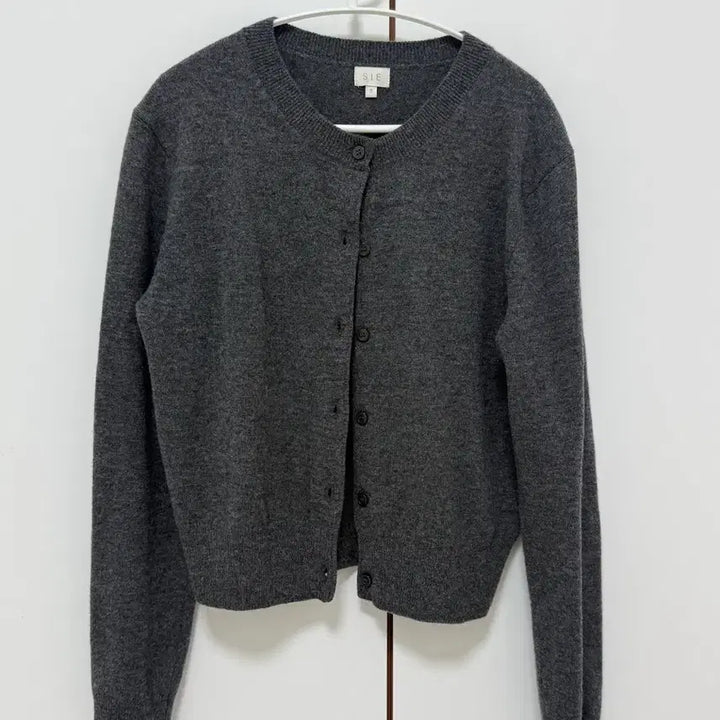 [BUNJANG] sie May Wool Round Cardigan Charcoal S / 시에 sie 메이 울 라운드 가디건 차콜 S