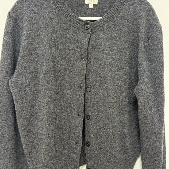 [BUNJANG] sie May Wool Round Cardigan Charcoal S / 시에 sie 메이 울 라운드 가디건 차콜 S