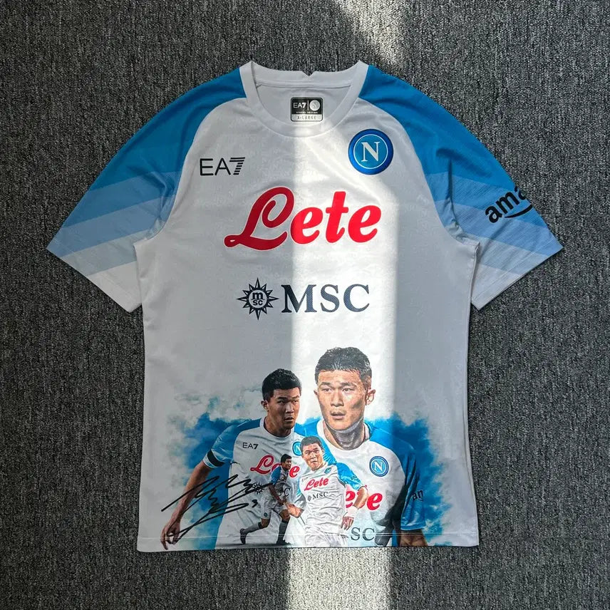 [BUNJANG] EA7 Kim Min-jae Napoli 22-23 Scudetto Celebration Game Jersey XL / EA7 22-23 김민재 나폴리 페이스 게임 우승 기념 유니폼
