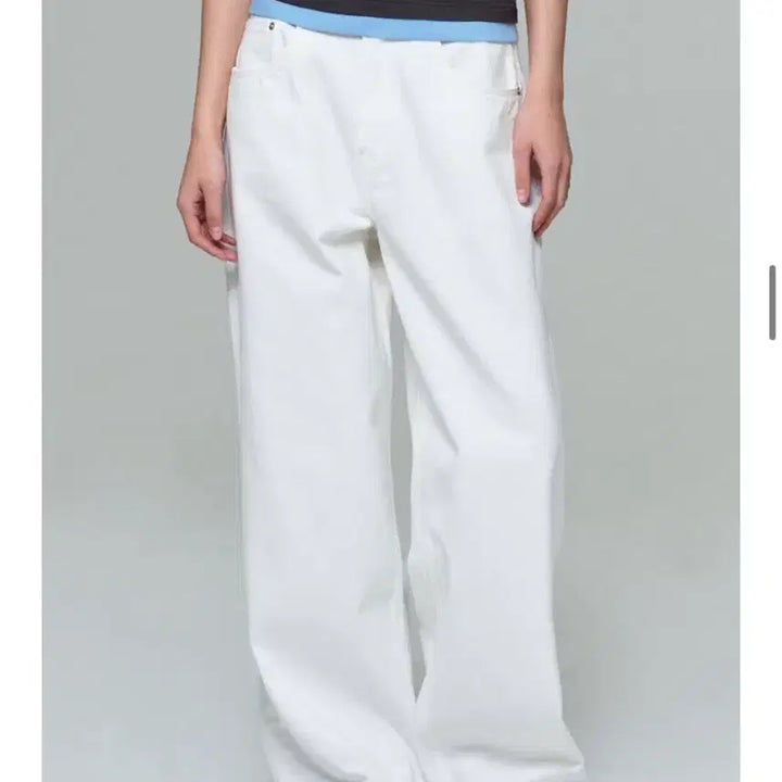 [BUNJANG] ERA Wide Fit Denim Pants White S / (새상품) ERA이알에이 와이드핏데님 s