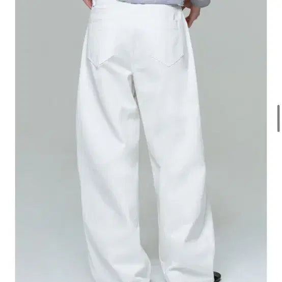[BUNJANG] ERA Wide Fit Denim Pants White S / (새상품) ERA이알에이 와이드핏데님 s