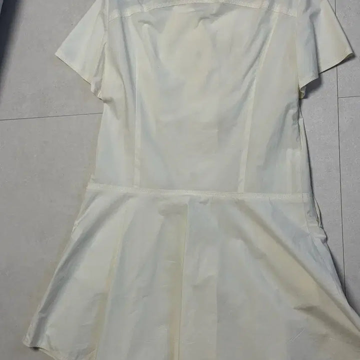 [SOLD OUT] 한섬 MINE 마인 아이보리 벨트 셔츠 원피스