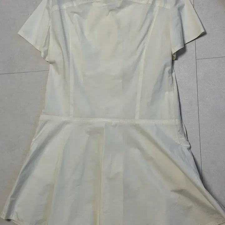 [SOLD OUT] 한섬 MINE 마인 아이보리 벨트 셔츠 원피스