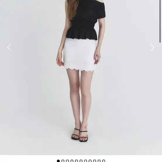 [SOLD OUT] 낫유어로즈 드레이프 레이스 블라우스_블랙 (새상품)