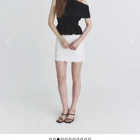 [SOLD OUT] 낫유어로즈 드레이프 레이스 블라우스_블랙 (새상품)