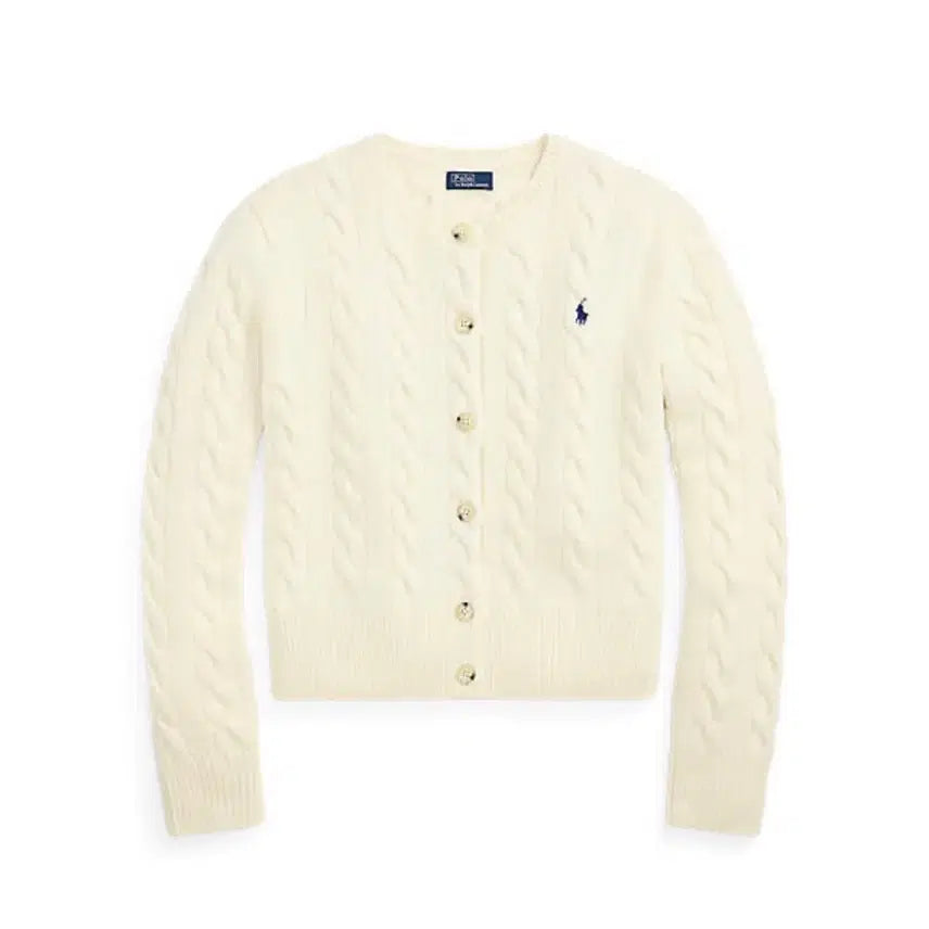 [BUNJANG] Polo Ralph Lauren Cable Knit Wool Cashmere Cardigan / 폴로 랄프 로렌 케이블 니트 울 캐시미어 가디건