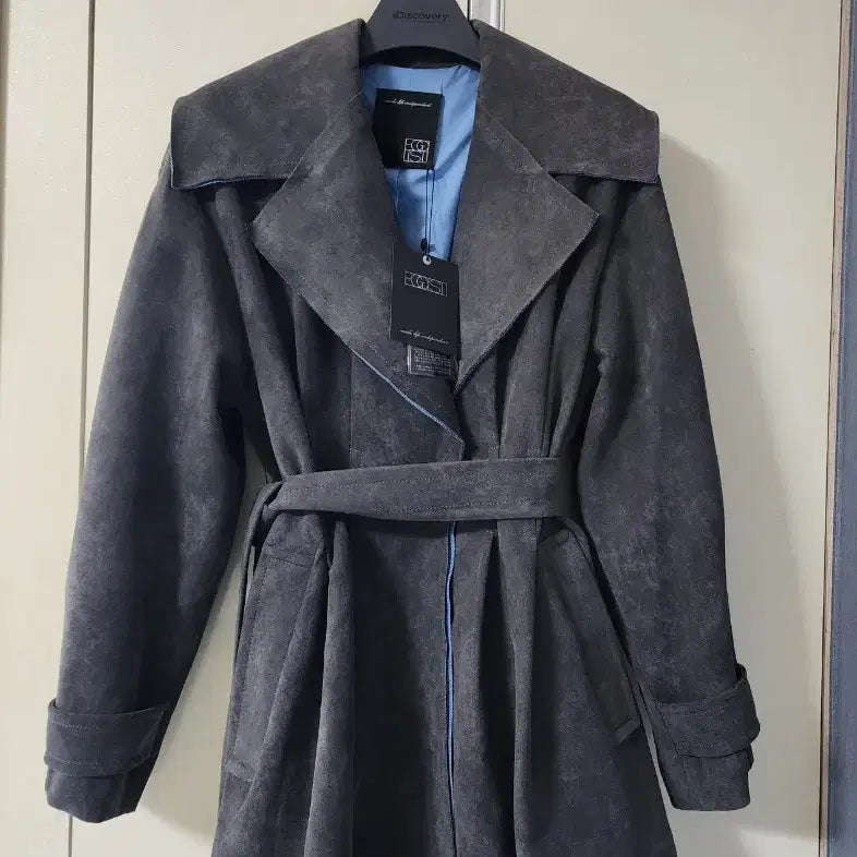 [BUNJANG] Egoist Suede Trench Jacket (Women) 95 / (새상품)에고이스트 스웨이드 트렌치 변형점퍼(여)95