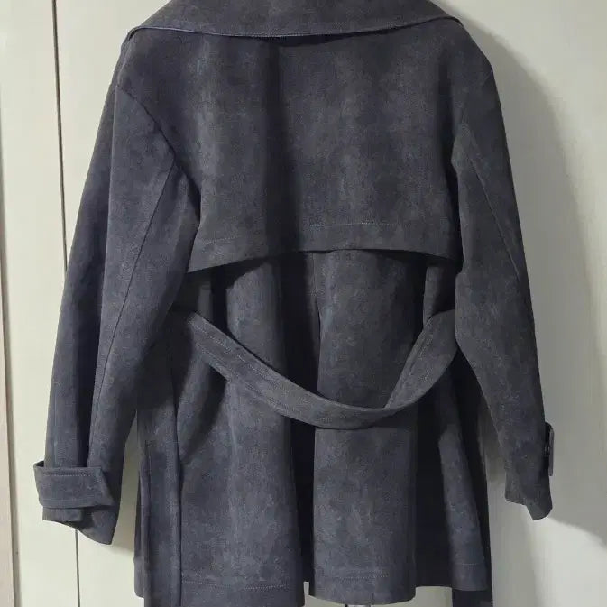 [BUNJANG] Egoist Suede Trench Jacket (Women) 95 / (새상품)에고이스트 스웨이드 트렌치 변형점퍼(여)95