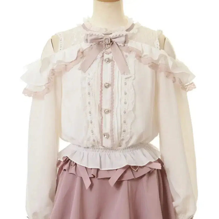 [SOLD OUT] 택 O 리즈리사 lizlisa 오프숄더 프릴 블라우스
