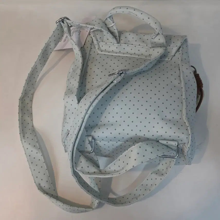 [BUNJANG] Hello Kitty Dot Mini Backpack Mint / 헬로키티 도트 미니 백팩 민트색(하늘색)