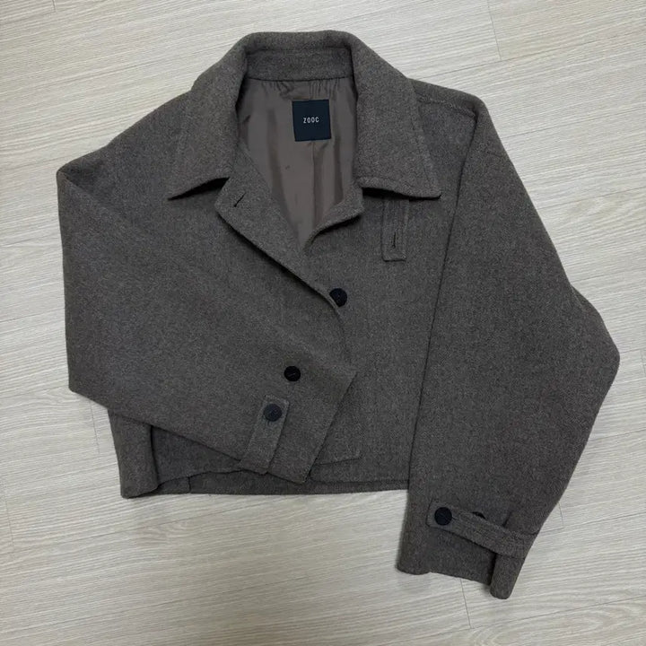 [BUNJANG] Zooc Cropped Wool Jacket - Brown / Zooc 크롭 모직 자켓 브라운