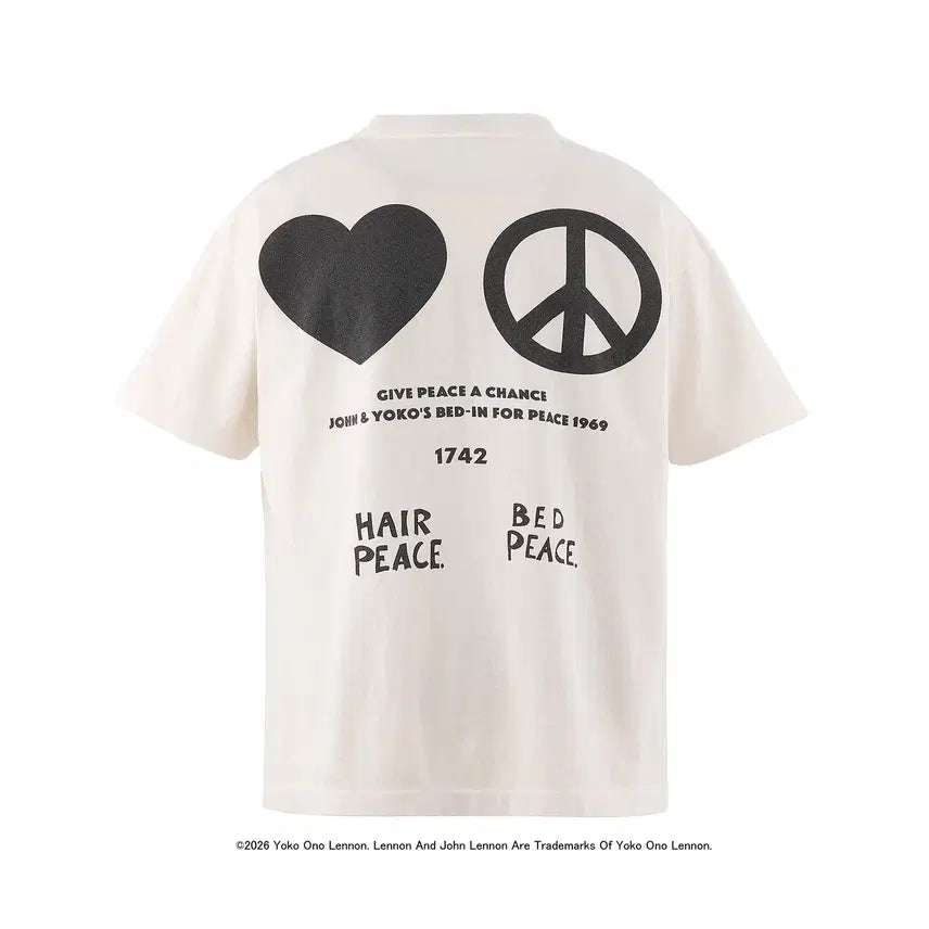 [BUNJANG] Saint Michael x John Lennon Imagine Peace Short Sleeve T-Shirt White / [새상품/L] 세인트미카엘 X 존 레논 피스 반팔티셔츠 화이트