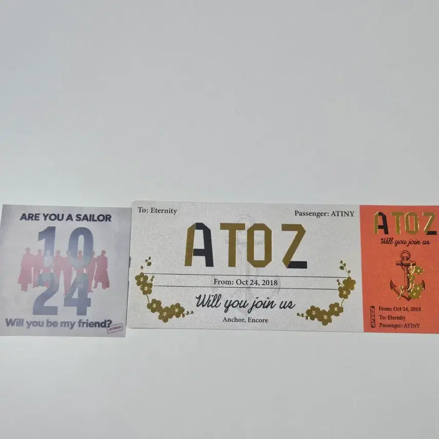 [BUNJANG] ATEEZ 7th Anniversary Cruise Photocard Set Bundle Set / 에이티즈 7주년 유람선 포카세트+승선티켓+스티커
