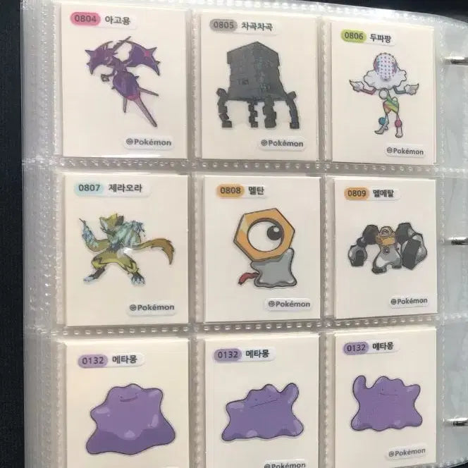 [BUNJANG] Pokemon Tteokbokki Stickers Season 4 + Generations 3, 4, and 9 Complete Set / 포켓몬 띠부씰 시즌4+3,4,9세대 전종 판매