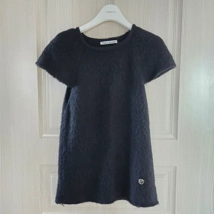 [BUNJANG] Place Studio Layered Short Sleeve Knit Top / 플레이스스튜디오 레이어드 반팔 니트 black