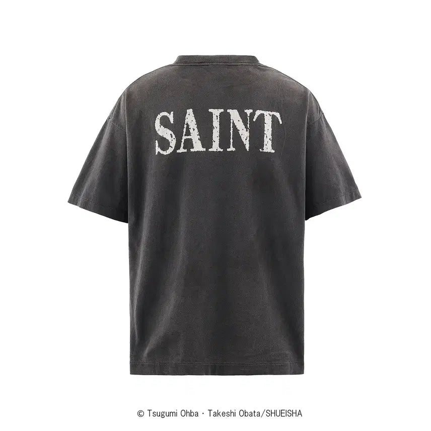 [BUNJANG] Saint Michael x Death Note Short Sleeve T-Shirt Black / [새상품/L] 세인트미카엘 X 데스노트 반팔 티셔츠 블랙