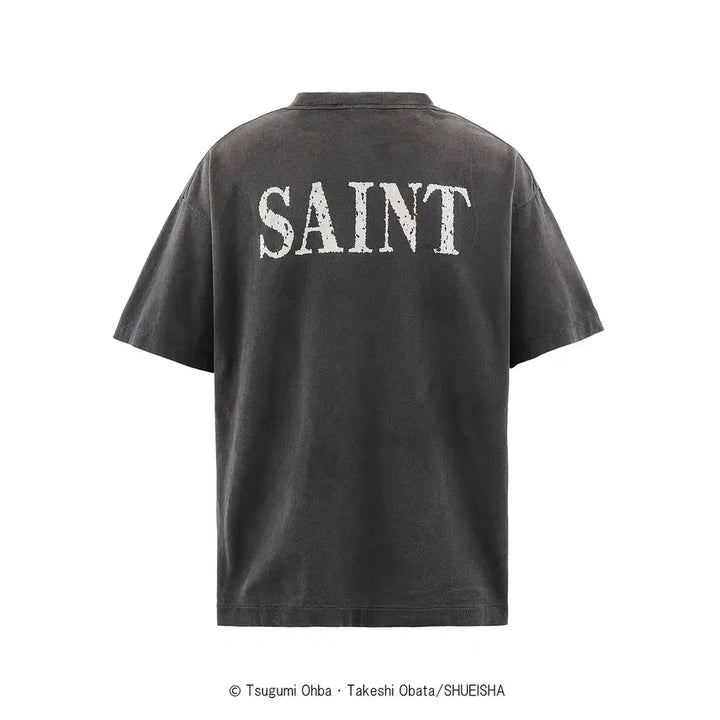 [BUNJANG] Saint Michael x Death Note Short Sleeve T-Shirt Black / [새상품/L] 세인트미카엘 X 데스노트 반팔 티셔츠 블랙