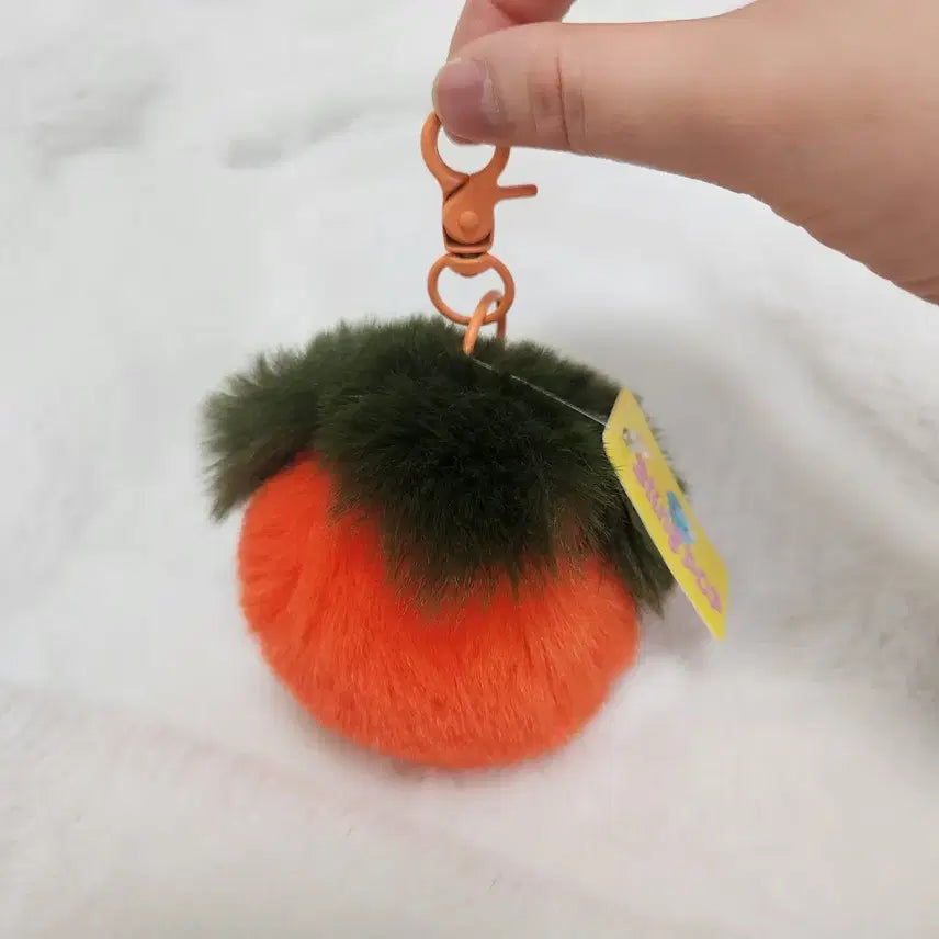 [BUNJANG] Persimmon Plush Keychain / 부들부들 단감 홍시 키링
