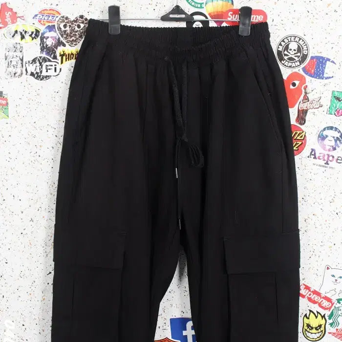 [BUNJANG] Seven Cellar Daily Slim Fit Cargo Jogger Pants BK / 남성30 / 세븐셀라 데일리 끈밴딩 슬림 카고조거팬츠BK 12-98