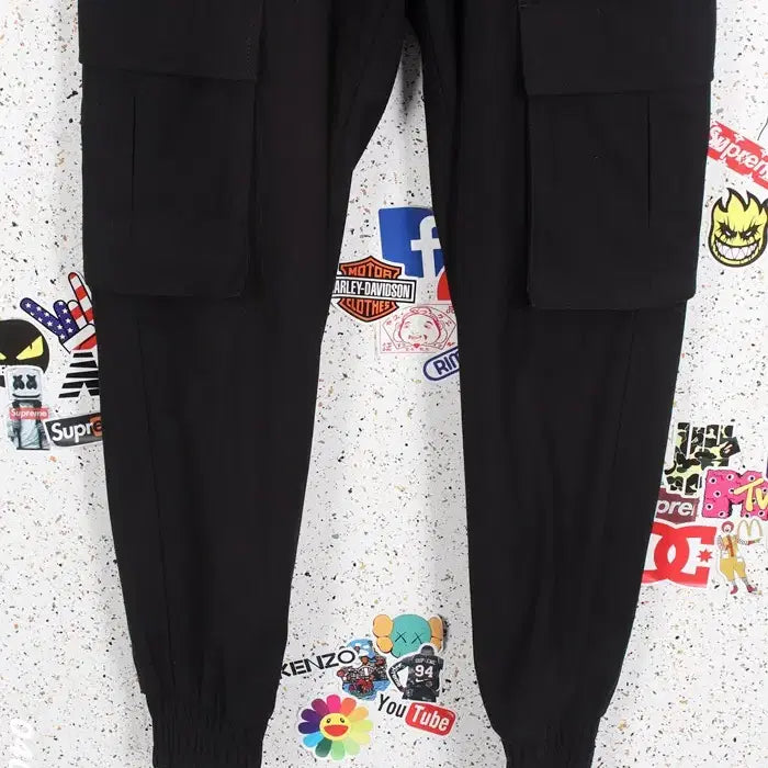 [BUNJANG] Seven Cellar Daily Slim Fit Cargo Jogger Pants BK / 남성30 / 세븐셀라 데일리 끈밴딩 슬림 카고조거팬츠BK 12-98