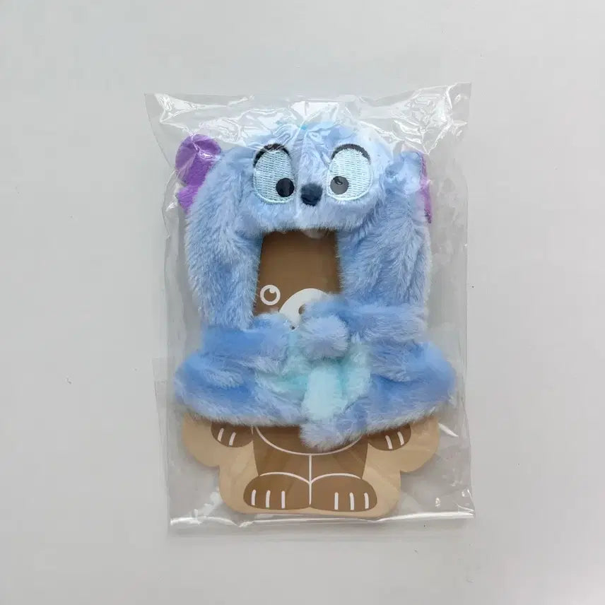 [BUNJANG] Stitch Doll Outfit Furry Hat Jumpsuit / 10cm 인형옷 스티치 털모자 우주복