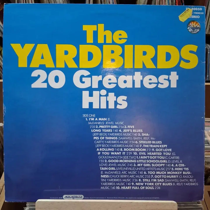 [BUNJANG] Yardbirds 20 Greatest Hits LP Album / 소장가치 야드버즈 20 Greatest Hits LP 음반