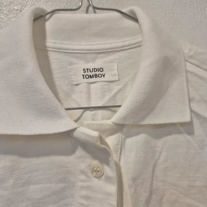 [BUNJANG] Studio Tomboystyle Colorblock Short Sleeve Polo Shirt / 스튜디오톰보이 배색 반팔 카라티 HMR 자수