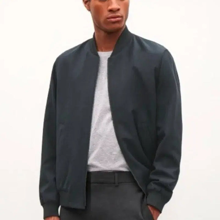 [BUNJANG] Cos Cotton Bomber Jacket - Navy / Cos 코스 코튼 봄버 자켓 48(L 100)사이즈 네이비