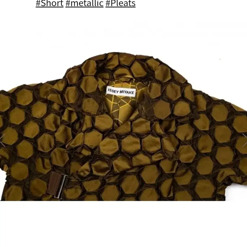 [BUNJANG] Issey Miyake Hexagonal Pleats Crop Jacket / 이세이미야케 육각 플리츠 크롭자켓