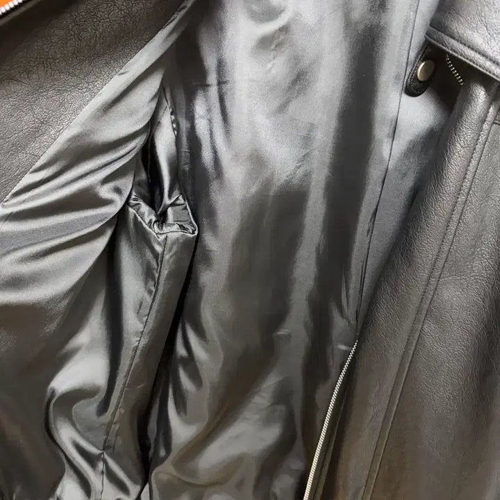 [BUNJANG] VILE JEUNE Black Leather Jacket XL / VILE JEUNE빌젠 블랙 레더 자켓 XL
