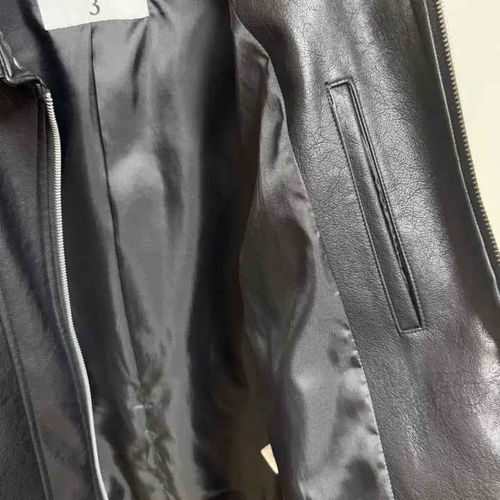 [BUNJANG] VILE JEUNE Black Leather Jacket XL / VILE JEUNE빌젠 블랙 레더 자켓 XL