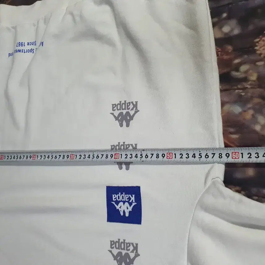 [BUNJANG] Kappa White Logo Oversized Sweatshirt / 카파 화이트 로고 맨투맨 티셔츠  택배비포함가