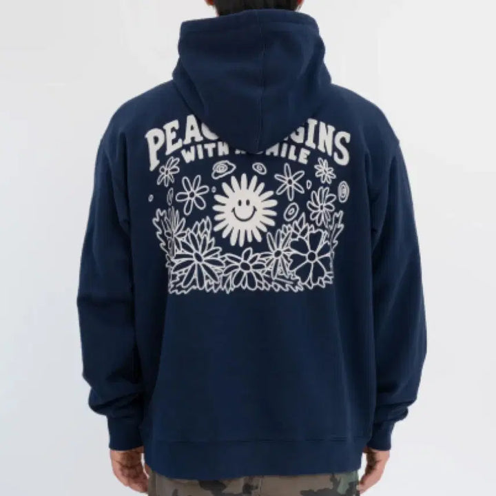 [BUNJANG] Big Wave Navy Hoodie L / 빅웨이브 후드티 네이비 L 새상품