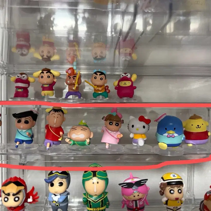 [BUNJANG] Crayon Shin-chan x Sanrio Collaboration Gacha Set (10 Types) / 짱구x산리오 콜라보 가챠 10종