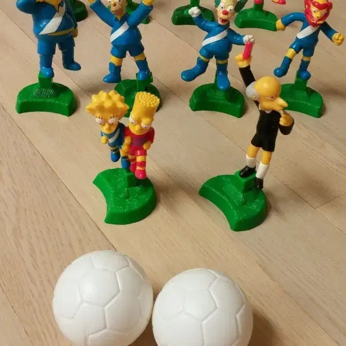 [BUNJANG] The Simpsons Soccer Figurine Set / 심슨 가족 축구 피규어 세트