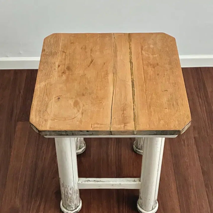 [BUNJANG] European Vintage Wooden Stool / Side Table / 유럽 빈티지 원목 스툴 / 사이드 테이블