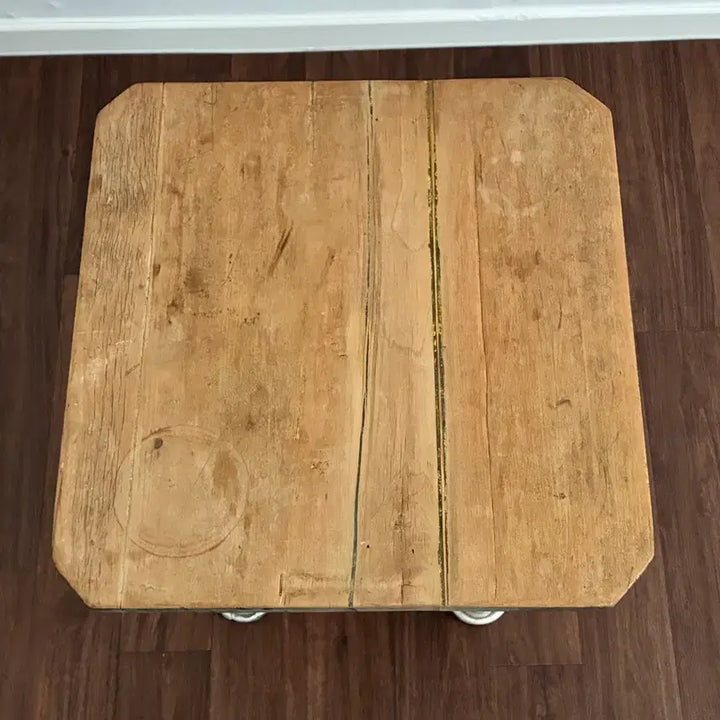 [BUNJANG] European Vintage Wooden Stool / Side Table / 유럽 빈티지 원목 스툴 / 사이드 테이블