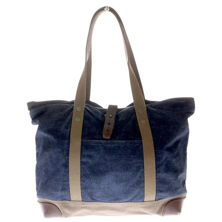 [BUNJANG] Warehouse Lot.1001 Indigo Denim Leather Boston Tote Bag / 웨어하우스 lot.1001 인디고 데님 가죽 보스톤 토트백