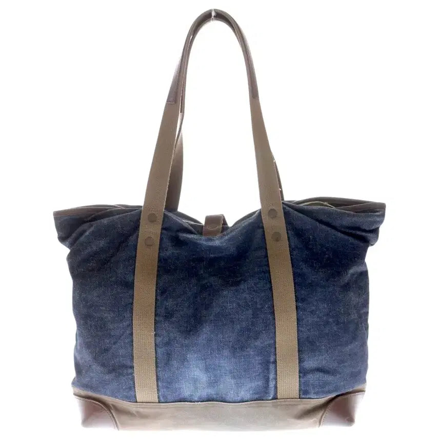 [BUNJANG] Warehouse Lot.1001 Indigo Denim Leather Boston Tote Bag / 웨어하우스 lot.1001 인디고 데님 가죽 보스톤 토트백