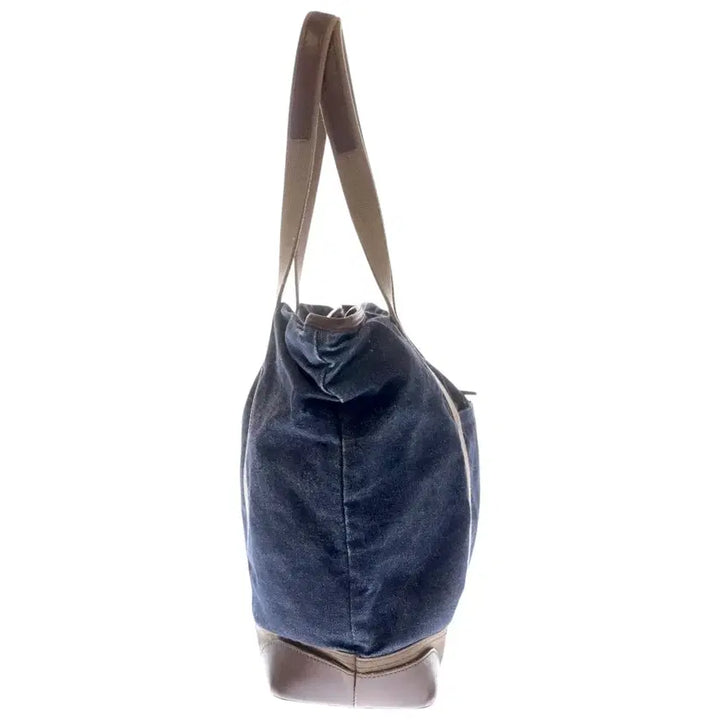 [BUNJANG] Warehouse Lot.1001 Indigo Denim Leather Boston Tote Bag / 웨어하우스 lot.1001 인디고 데님 가죽 보스톤 토트백