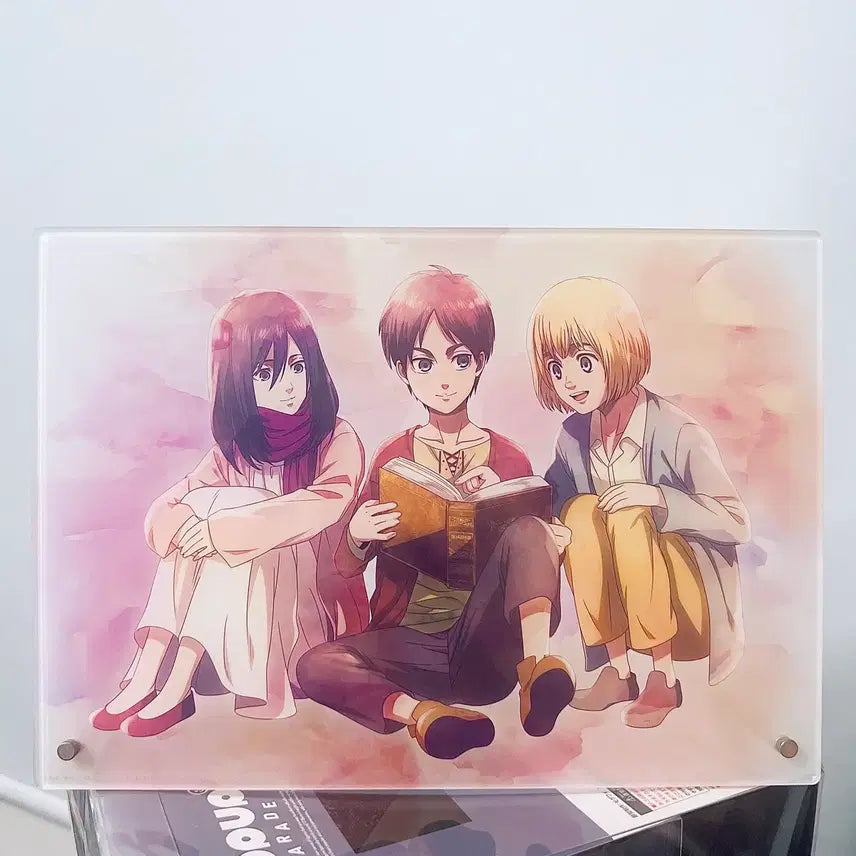 [BUNJANG] Attack on Titan Acrylic Board Eren Mikasa Armin / 진격의거인 아크릴보드 에렌 미카사 아르민