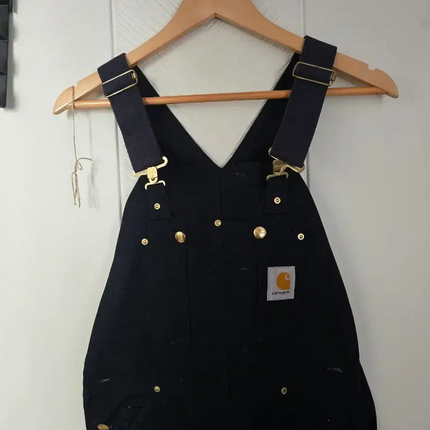 [BUNJANG] Carhartt Navy Cotton Bib Overalls / 칼하트 네이비 오버롤 팬츠
