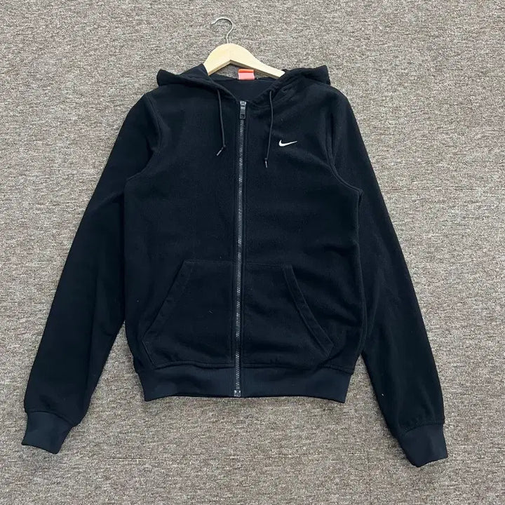 [BUNJANG] Nike Black Fleece Hoodie Zip-up (S) / 나이키 블랙 플리스 후드 집업 S